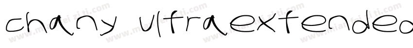 chany ultraextended字体转换